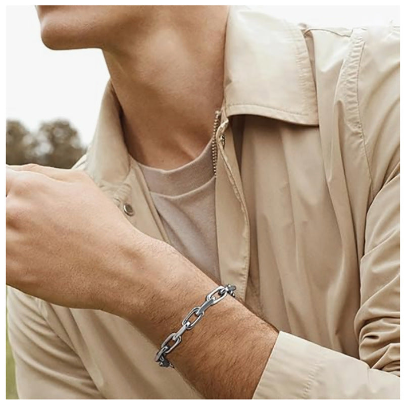 Personality Trendy Bracelet Light Luxury Minority Punk Hip Hop