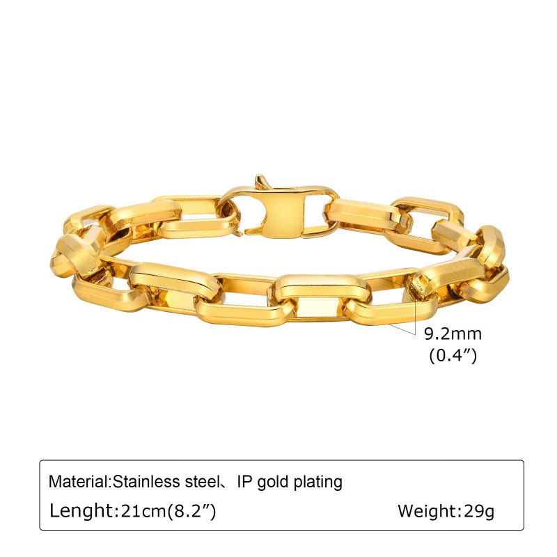 Personality Trendy Bracelet Light Luxury Minority Punk Hip Hop