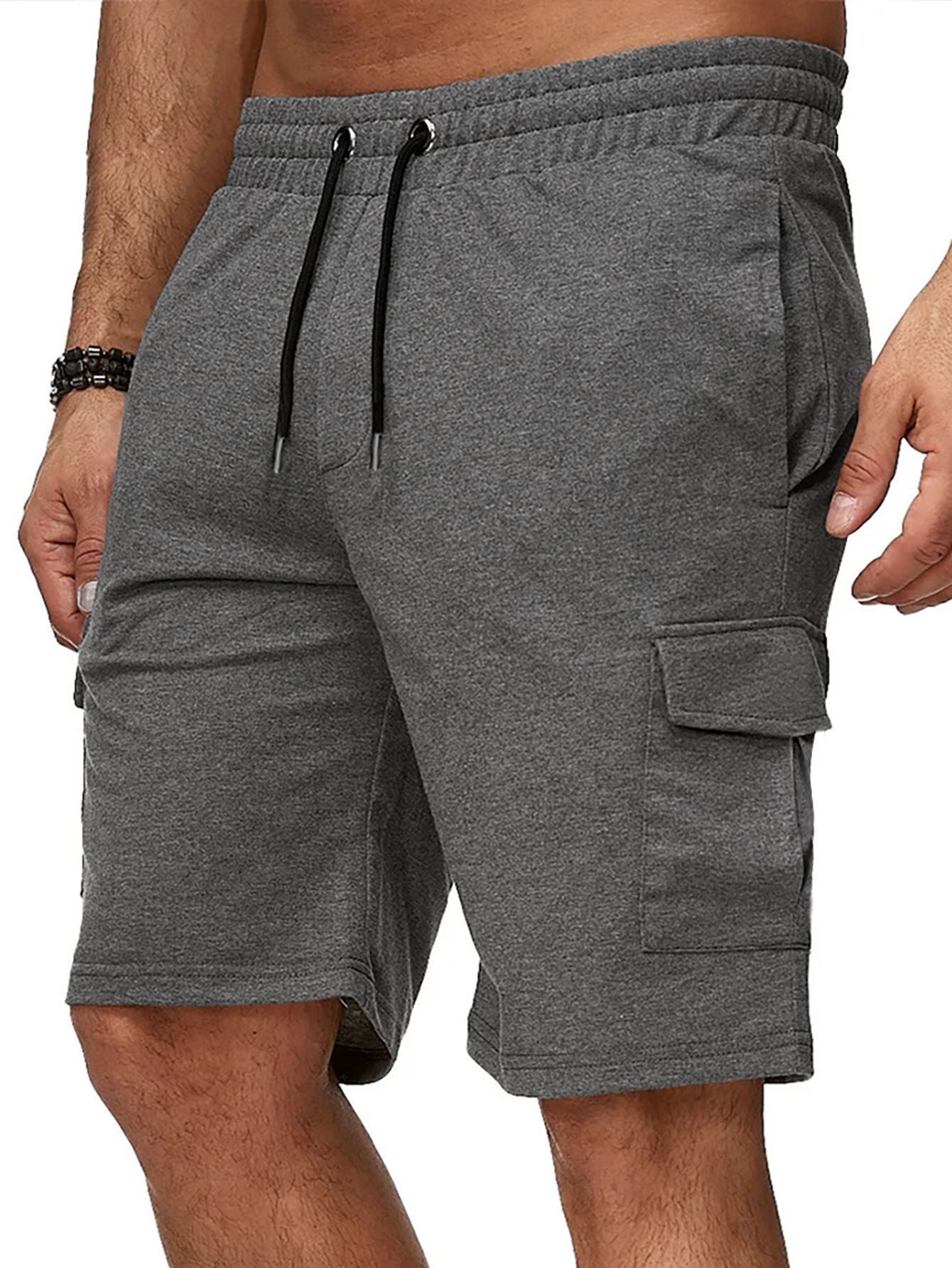 Casual Men's Sports Overalls Multi-pocket Shorts