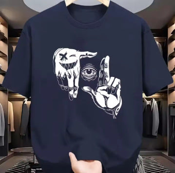 Men's Mesh Breathable Casual Round Neck Short Sleeves