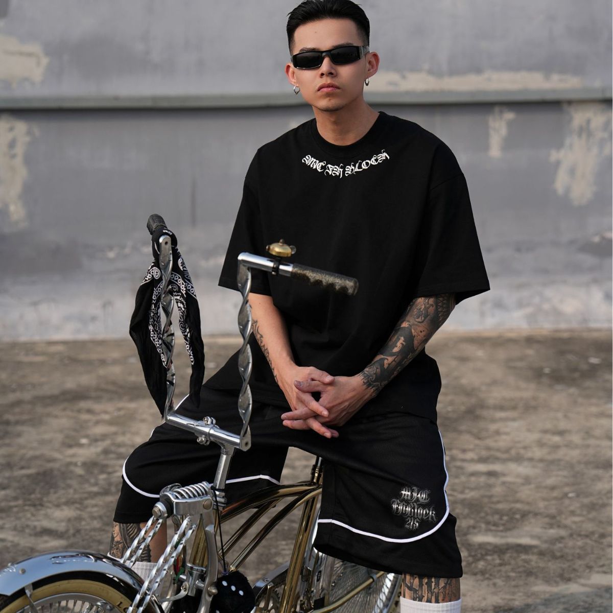 Hip Hop Floral Printed Loose Short Sleeve T-shirt