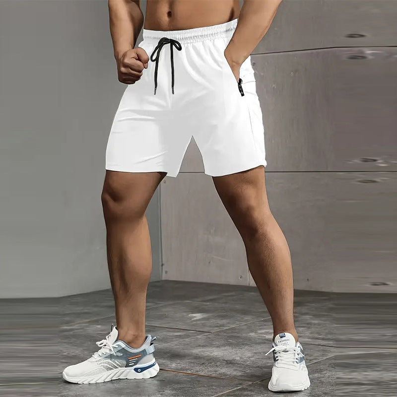Men's Outdoor Ice Silk Loose Quick-drying Sports Shorts