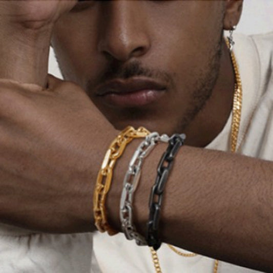 Personality Trendy Bracelet Light Luxury Minority Punk Hip Hop